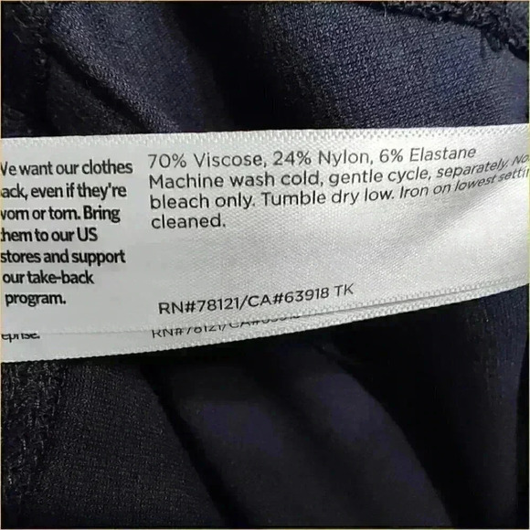 Eileen Fisher Crepe Pants - Pull-On XS - Women's Stretch Tapered Leg - Picture 4 of 4